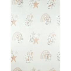 Linge de maison et décoration-Tapis chambre enfant - Etoiles Happy Crème - Creme - 120 x 160 cm - Nazar Rugs