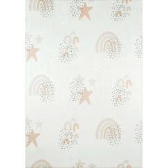 Linge de maison et décoration-Tapis chambre enfant - Etoiles Happy Crème - Creme - 160 x 230 cm - Nazar Rugs