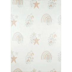 Linge de maison et décoration-Décoration-Tapis-Tapis chambre enfant - Etoiles Happy Crème - Creme - 80 x 150 cm - Nazar Rugs