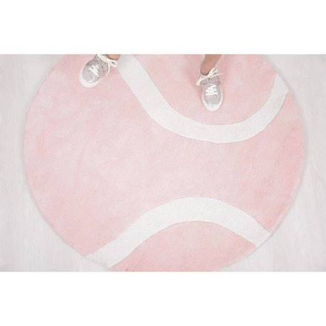 Tapis Coton Tennis Ball par Lilipinso - Rose - Ø. 100 cm ROSE 4 - vertbaudet enfant 