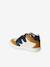 Baskets bébé garçon en cuir à scratchs bleu grisé+écru 9 - vertbaudet enfant 