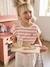 Cuisine en bois FSC® équipée avec rideau framboise+multicolore 3 - vertbaudet enfant 
