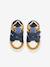 Baskets bébé garçon en cuir à scratchs bleu grisé+écru 10 - vertbaudet enfant 