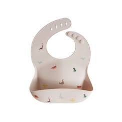 Bavoir silicone Motifs Dinosaures - Repas bébé et enfant - Mushie  - vertbaudet enfant