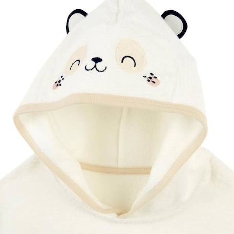 Poncho de bain bébé Mini Panda - PETIT BEGUIN - 3-5 ans - 100% coton - Blanc BLANC 3 - vertbaudet enfant 