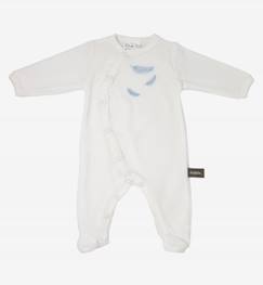 Bébé-Pyjama, surpyjama-Pyjama bébé en Coton Bio à motifs plumes colorées