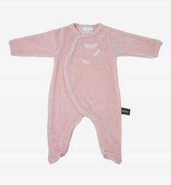 Bébé-Pyjama, surpyjama-Pyjama bébé en Coton Bio à motifs plumes blanches