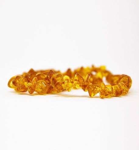 Collier d’ambre bébé Miel avec fermoir sécurité JAUNE 3 - vertbaudet enfant 