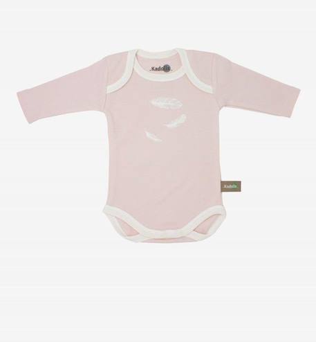 Body manches longues en Coton Bio à motifs plumes (lot de 3) BLEU+ROSE 7 - vertbaudet enfant 