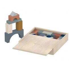 Jouet-Premier âge-Premières manipulations-Cubes en bois colorés Flexa