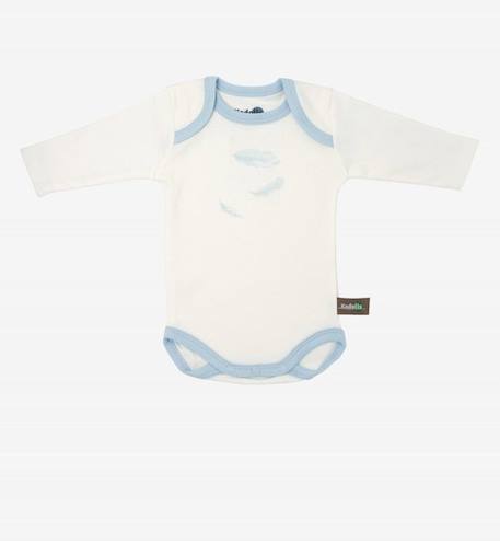 Body manches longues en Coton Bio à motifs plumes (lot de 3) BLEU+ROSE 4 - vertbaudet enfant 