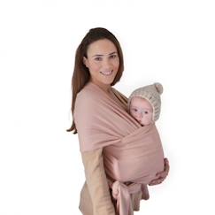 Puériculture-Echarpe de portage porte-bébé Mushie rose clair