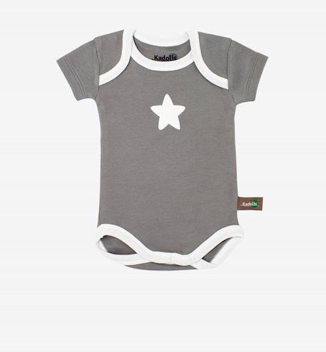 Body manches courtes en Coton Bio à motifs étoiles (lot de 3) BLEU+GRIS 7 - vertbaudet enfant 