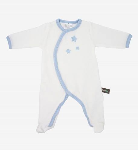 Pyjama bébé Coton Bio blanc motifs étoiles BEIGE+BLEU+GRIS+ROSE 6 - vertbaudet enfant 