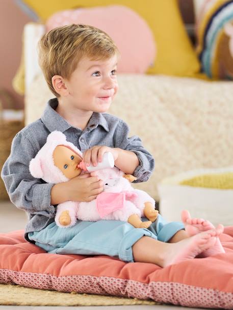 Poupon bébé câlin ourson d'amour - rose 6 - vertbaudet enfant 