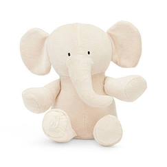 Jouet-Premier âge-Doudous et jouets en tissu-Peluche Elephant Jollein - Nougat - Bébé - 36x30x17 cm