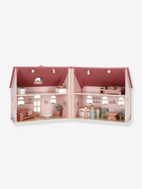 Petite Maison de poupée en bois - LITTLE DUTCH rose 1 - vertbaudet enfant 