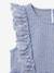 Robe seersucker fille rayé bleu 2 - vertbaudet enfant 