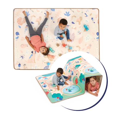 Grand tapis pliable réversible - beige 3 - vertbaudet enfant 