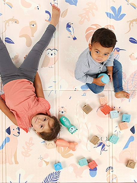 Grand tapis pliable réversible - beige 2 - vertbaudet enfant 