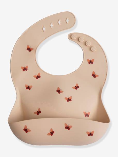 Bavoir avec récupérateur en silicone beige/arc en ciel+bleu nuit/planètes+multicolore+rouge 10 - vertbaudet enfant 