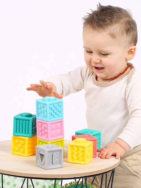 Set de 9 cubes emboitables - LUDI multicolore 3 - vertbaudet enfant 