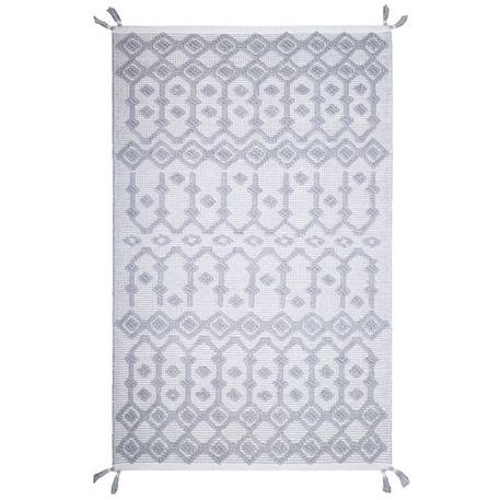 Tapis enfant coton tissé main BLONDER GRIS - Nattiot GRIS 2 - vertbaudet enfant 