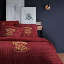 Linge de maison et décoration-Linge de lit enfant-Housse de couette-Parure de lit imprimée en flanelle de coton, HARRY POTTER TARTAN 240x220 cm