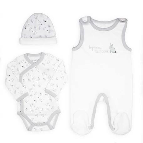 Trousseau De Naissance Trois Kilos Sept - Blanc  0 Mois BLANC 3 - vertbaudet enfant 