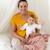 Couverture bébé - TROIS KILOS SEPT - Rose - Flanelle et tricot - 75x100 cm - Naissance ROSE 2 - vertbaudet enfant 