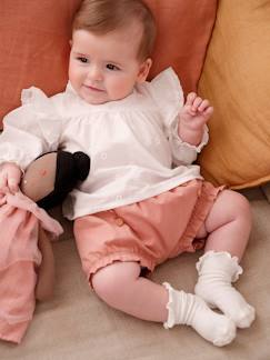 -Ensemble cérémonie bloomer et chaussettes naissance