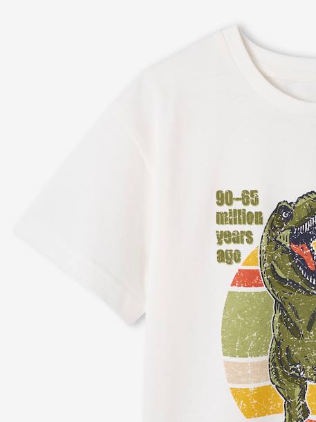 Tee-shirt dinosaure garçon écru 3 - vertbaudet enfant 