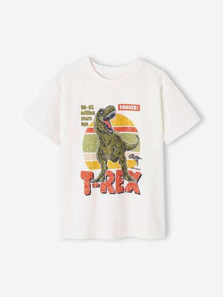 Tee-shirt dinosaure garçon écru 1 - vertbaudet enfant 