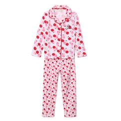 Pyjama long un zeste d'amour - Ensemble chemise et pantalon - 95% Coton - 5% Elasthanne - Rose  - vertbaudet enfant