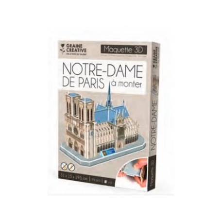 Puzzle maquette Notre Dame MULTICOLORE 1 - vertbaudet enfant 