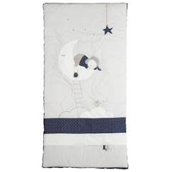 Linge de maison et décoration-Edredon pour lit bébé en coton gris perle - Merlin - 70x140cm - Chaleur et confort