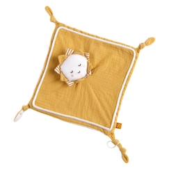 Jouet-Premier âge-Doudous et jouets en tissu-Doudou mouchoir soleil en coton blanc