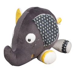 -Doudou Eléphant en velours - Babyfan - Petit modèle - Taille unique - Gris - Non - Bébé - Mixte - 1 mois