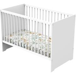 Chambre et rangement-Lit bébé - 120 x 60 cm - Babyprice First - En bois blanc