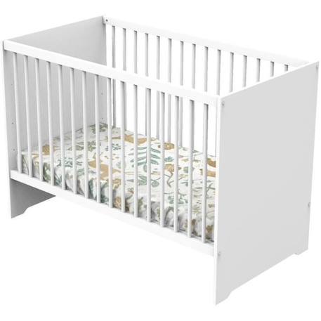 Lit bébé - 120 x 60 cm - Babyprice First - En bois blanc BLANC 1 - vertbaudet enfant 
