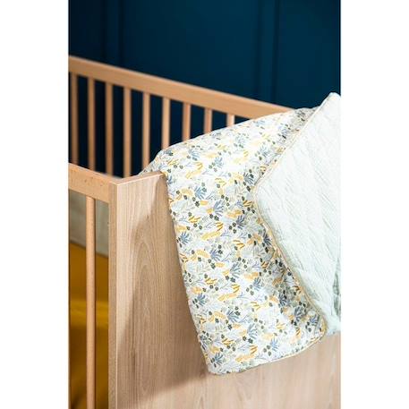 Couvre lit 90x140 cm en coton vert tilleul VERT 3 - vertbaudet enfant 