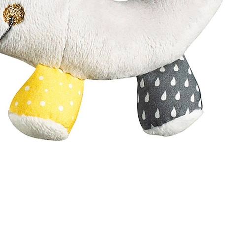 Hochet - Babyfan - Eléphant en velours gris - Doux et manipulable - Avec grelot GRIS 2 - vertbaudet enfant 