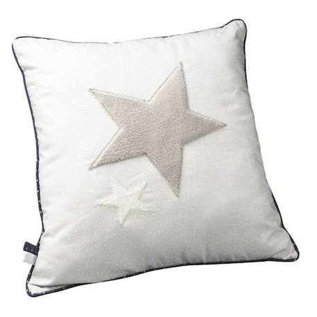 Coussin décoratif - MERLIN - étoile blanche - 40x40 cm - pour chambre d'enfant BLANC 1 - vertbaudet enfant 