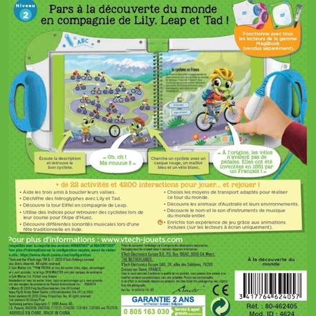 Livre éducatif interactif Magibook VTECH - A la Découverte du Monde BLEU 4 - vertbaudet enfant 