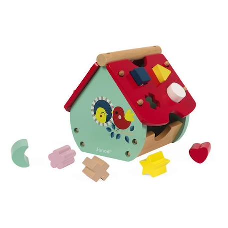 JANOD - Maison à formes Baby Forest (bois) - Jouet éducatif - Rouge - Dès 18 Mois ROUGE 3 - vertbaudet enfant 