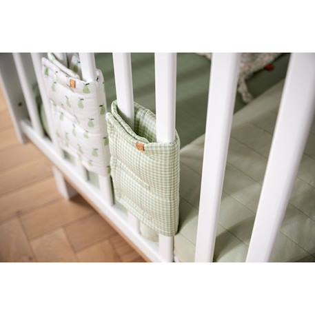 Protections de barreaux de lit coton Vert tilleul VERT 2 - vertbaudet enfant 