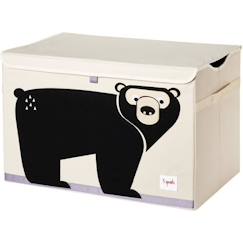 Chambre et rangement-Rangement-Coffre à jouets ours - 3 Sprouts - Tissu renforcé - Pour enfant à partir de 3 ans