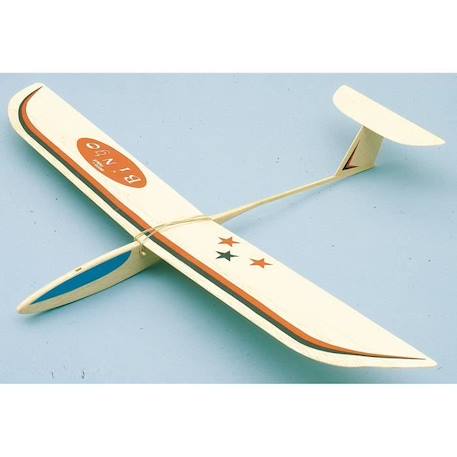 Planeur Bingo - AERO-NAUT - Kit d'aéromodélisme en bois de balsa - Envergure 69 cm BEIGE 2 - vertbaudet enfant 