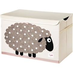-Coffre à jouets mouton - 3 Sprouts - ELEMENTS FOR KIDS - Mixte - Enfant - Beige et gris - 3 ans - tissu
