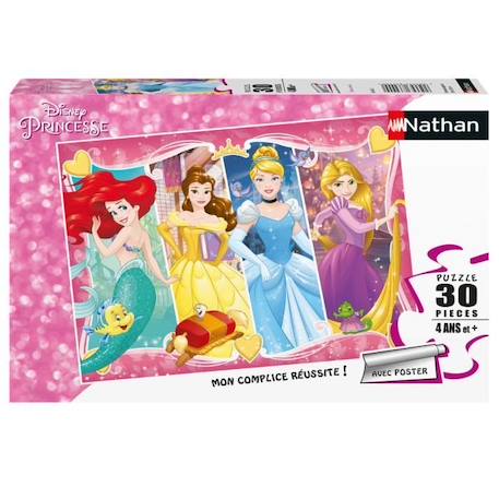 Puzzle 30 pièces - NATHAN - Princesses Disney - Moins de 100 pièces - Jaune - Multicolore JAUNE 2 - vertbaudet enfant 